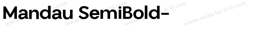 Mandau SemiBold字体转换